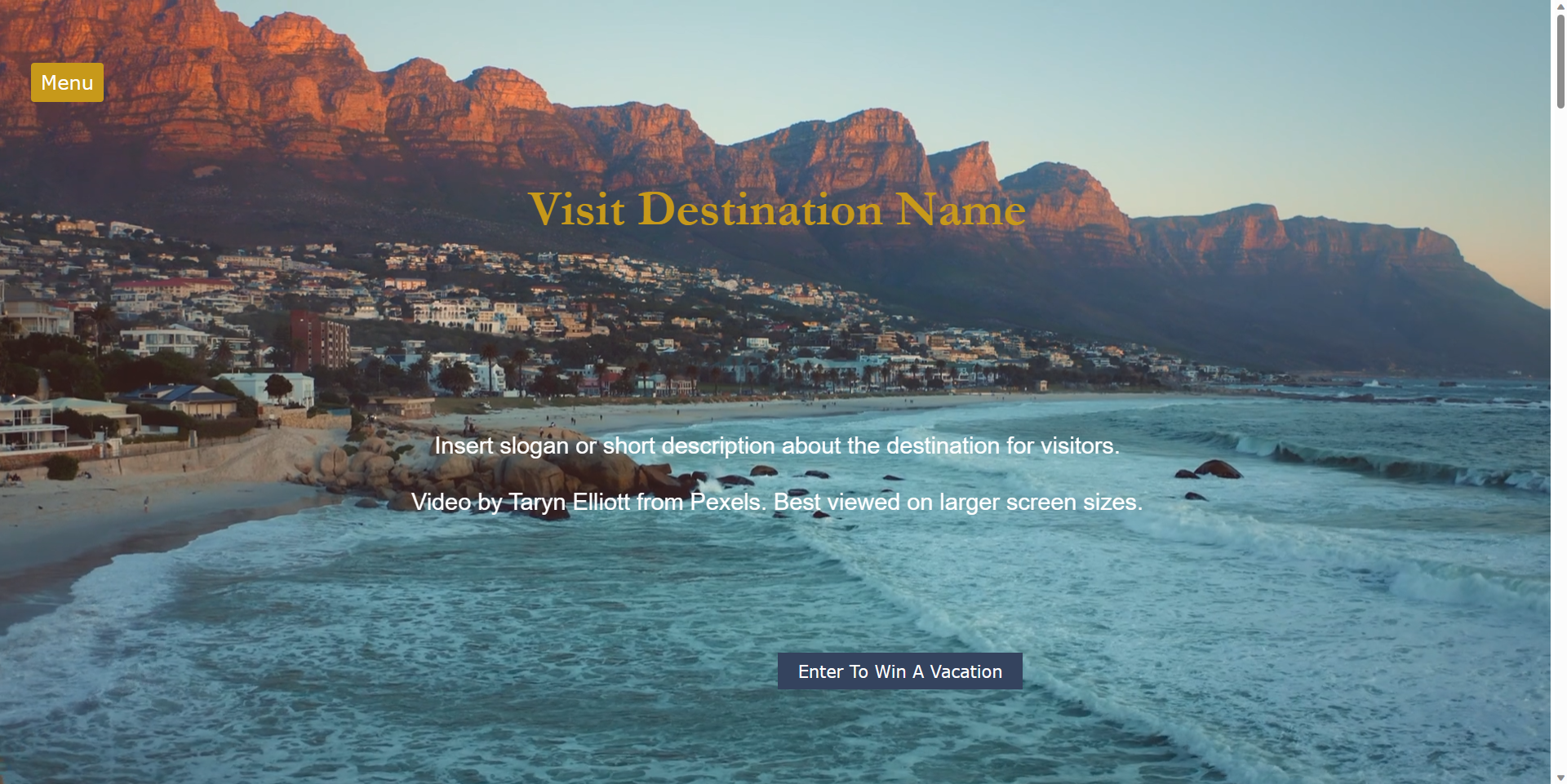 Travel Tourism Demo Website