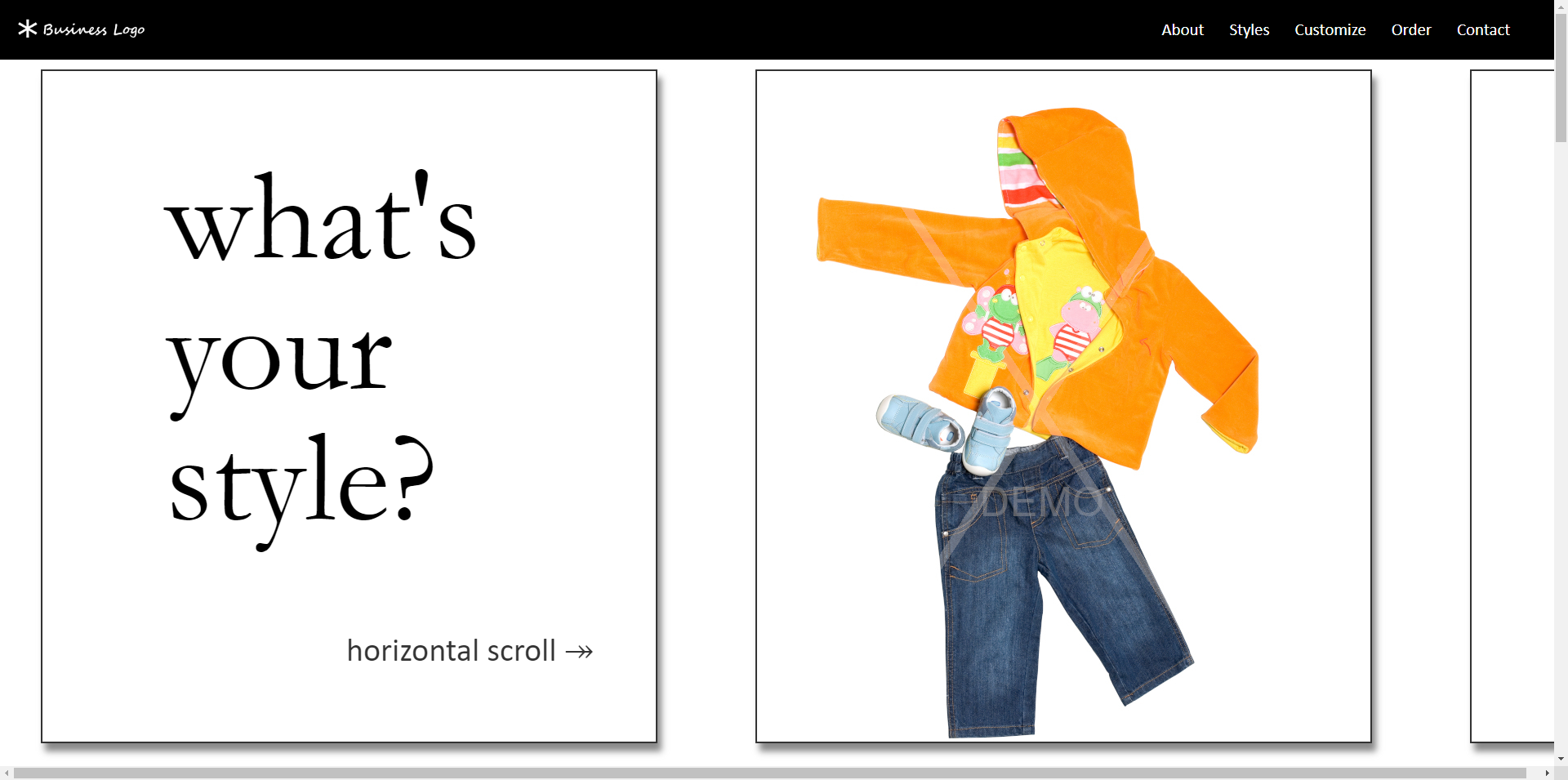 Clothing Retail Demo Website